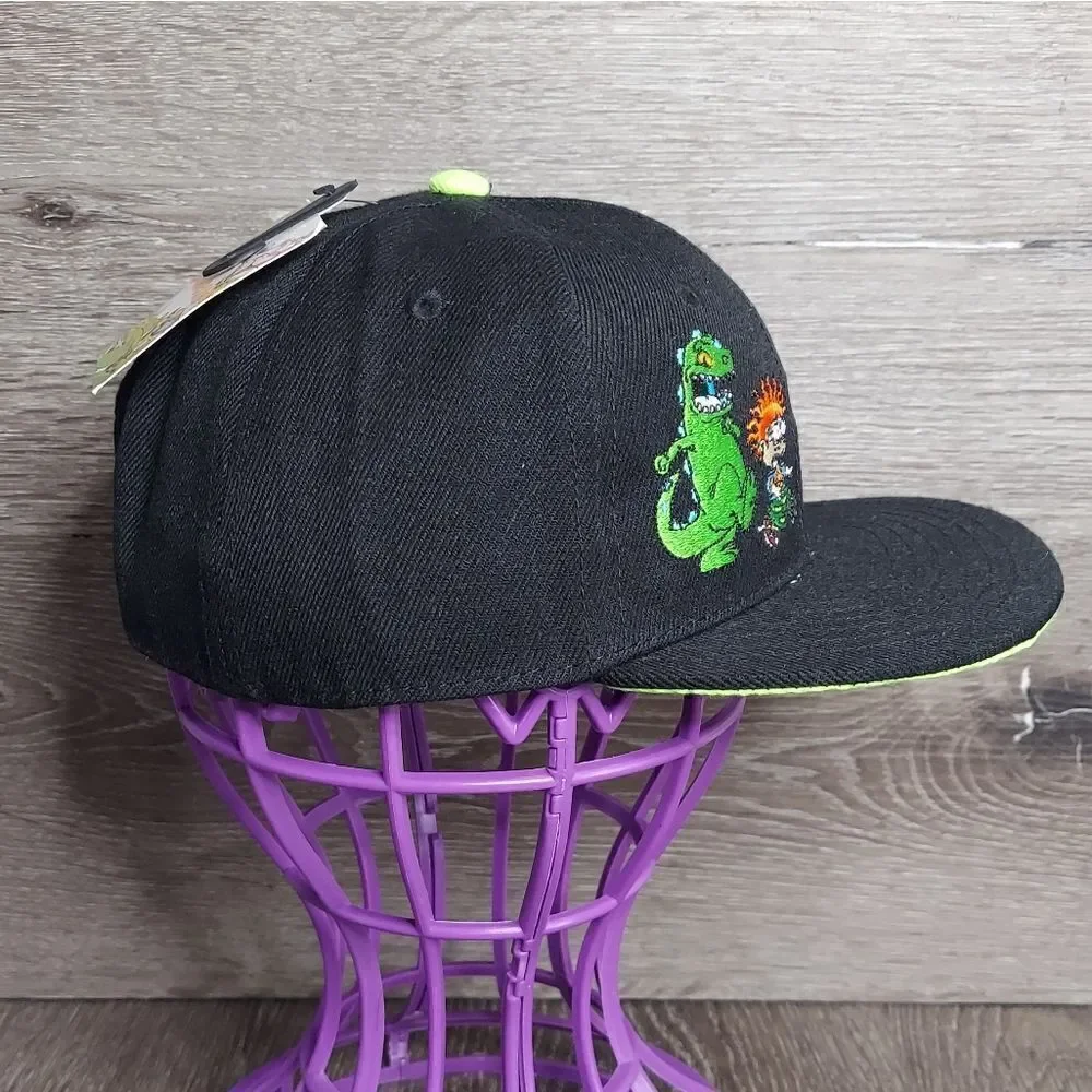 2018 Nickelodeon Rugrats Toddler Hat Cap Snapback Adjustable Black Embroidered